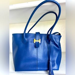 Blue, shoulder bag, large, from Italy!